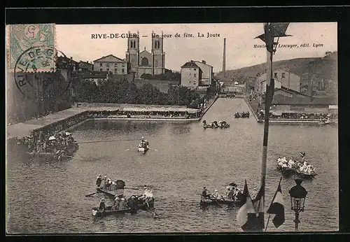 AK Rive-de-Gier, un jour de fete, la Joute