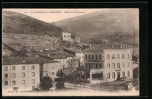 AK La Terrasse-en-Doizieux, Hotel de la Terrasse