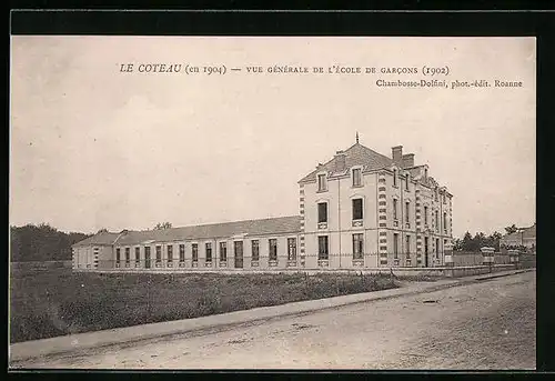 AK Le Coteau, Vue générale de l'École de Garcons