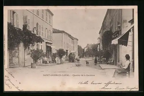 AK Saint-Germain-Laval, Quartier de la Genetine