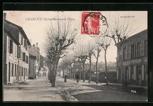 AK Charlieu, Boulevard Thiers