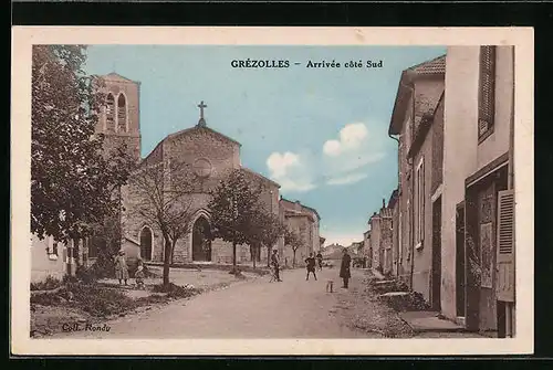 AK Grézolles, Arrivee cote Sud