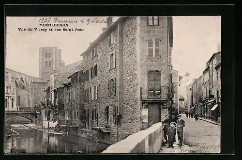 AK Montbrison, Vue du Vizezy et rue Saint-Jean