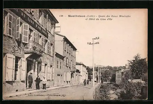 AK Montbrison, Quartier des Eaux Minerales et Hotel du Lion d`Or