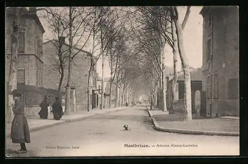 AK Montbrison, Avenue Alsace-Lorraine