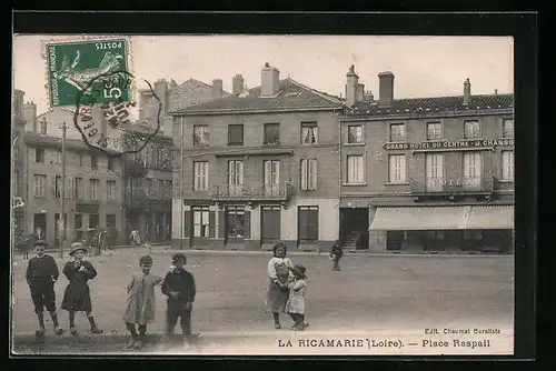 AK La Ricamarie, Place Raspail