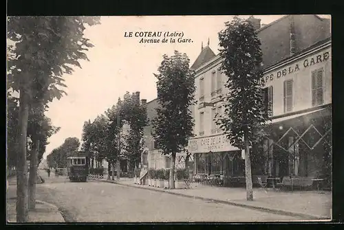 AK Le Coteau, Avenue de la Gare