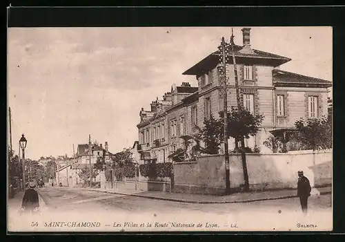AK St-Chamond, Les Villas et la Route Nationale de Lyon