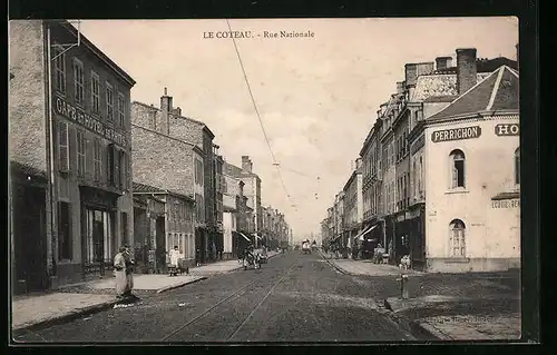 AK Le Coteau, Rue Nationale