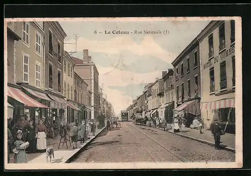 AK Le Coteau, Rue Nationale
