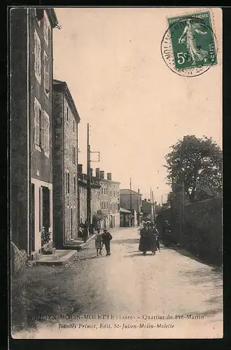 AK St-Julien-Molin-Molette, Quartier de Pré-Martin