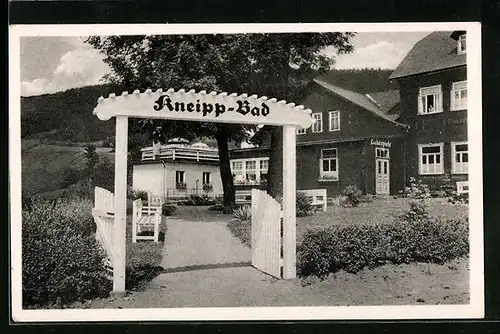 AK Stützerbach im Thüringer Wald, Eingang des Kneipp-Bades
