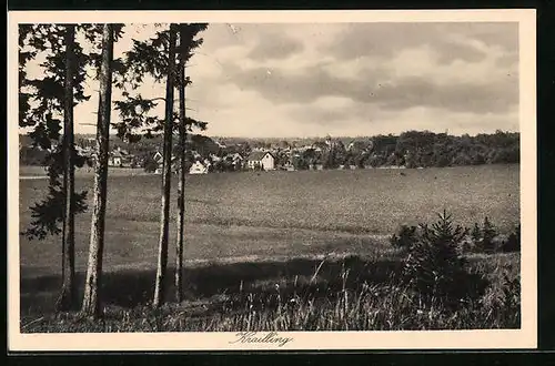 AK Krailling, Ortsansicht mit Umgebung