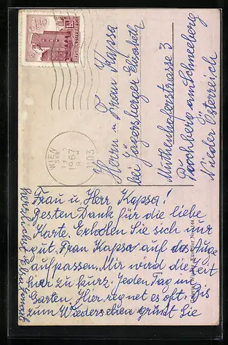 Künstler-AK Mozart spielt am Klavier