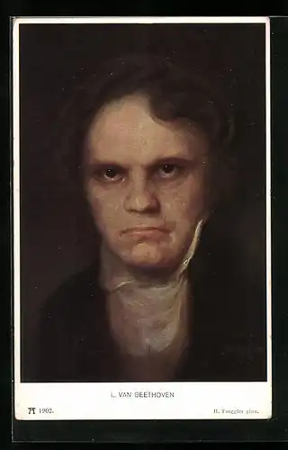 AK Portrait des Komponisten L. van Beethoven