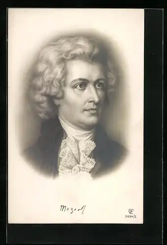 AK Portrait des Komponisten W. A. Mozart