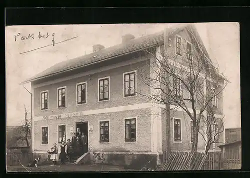 Foto-AK Parsberg, Haus Johann Moser ca. 1915
