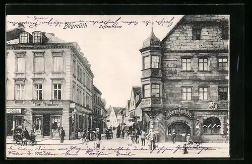 AK Bayreuth, Passanten in der Sofienstrasse