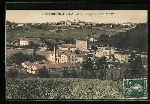 AK St-Symphoren-de-Lay, Hameau et Usines de la Roche