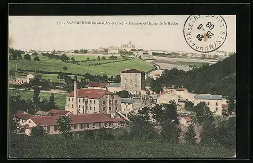 AK St-Symphoren-de-Lay, Hameau et Etang de la Roche