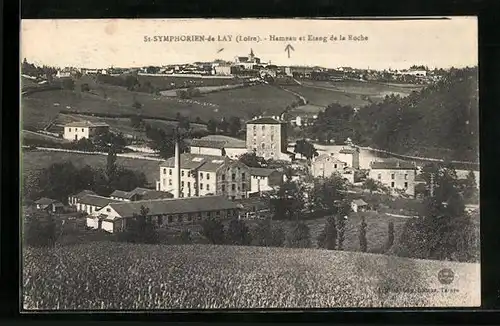 AK St-Symphoren-de-Lay, Hameau et Etang de la Roche