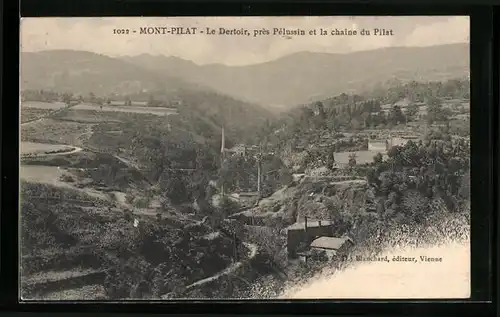 AK Mont-Pilat, Le Dertoir, près Pèlussin et la chaine Pilat