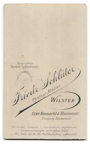 Fotografie Friedr. Schlüter, Wilster, Blumenstr., Portrait brünette junge Schönheit mit Brosche am Kleiderkragen