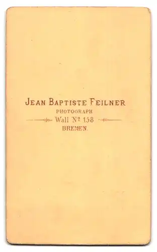 Fotografie Jean Bapt. Feilner, Bremen, Wall 158, Portrait bildschönes Fräulein mit Flechtzopf