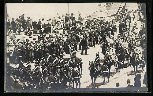 AK Festzug zur Kaiserhuldigung in Wien 1908