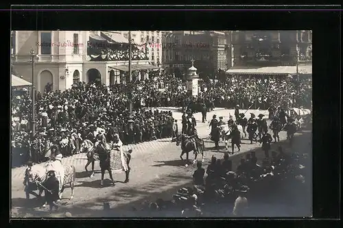 AK Kaiser-Jubiläums-Huldigungs-Festzug Wien, 12. Juni 1908