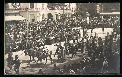 AK Kaiser-Jubiläums-Huldigungs-Festzug Wien, 12. Juni 1908