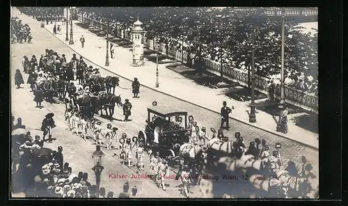 AK Kaiser-Jubiläums-Huldigungsfestzug, Wien 12. Juni 1908, Gruppe V.