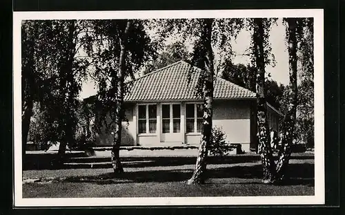 AK Döberitz, Olympisches Dorf, Wohnhaus an der oberen Dorfaue, Olympia 1936