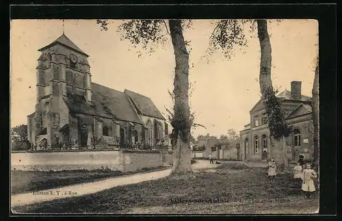 AK Villers-sur-Authie, L`Eglise et la Mairie