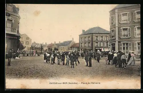 AK Cayeux-sur-Mer, Place du Calvaire