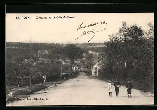 AK Poix, Descente de la Coté de Paris