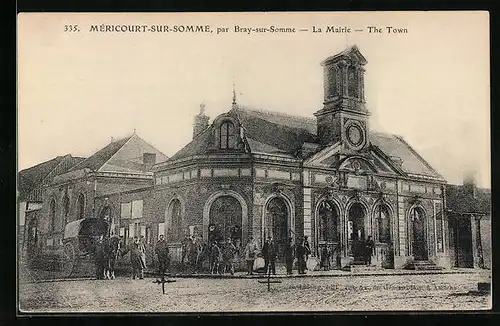 AK Méricourt-sur-Somme, La Mairie
