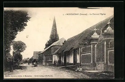 AK Montauban, La Place et l`Eglise