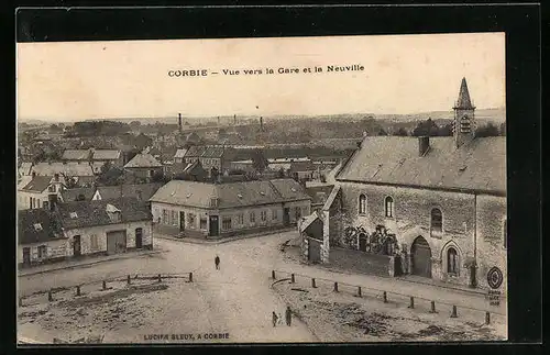 AK Corbie, Vue vers la Gare et la Neuville