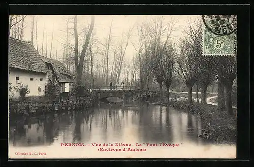 AK Pernois, Vue de la Nièvre, Le Pont-l`Eveque