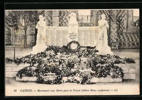 AK Cayeux, Monument aux Morts pour la Patrie