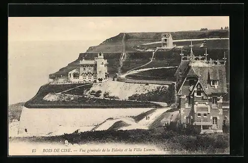 AK Bois de Cise, Vue générale de la Falaise et la Villa Lumen