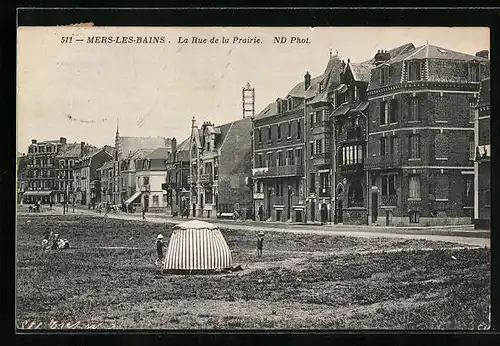 AK Mers-les-Bains, La Rue de la Prairie