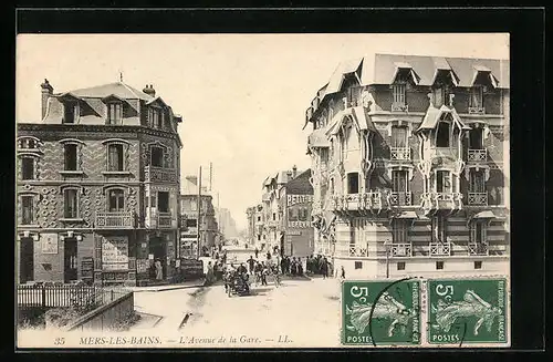 AK Mers-les-Bains, L`Avenue de la Gare