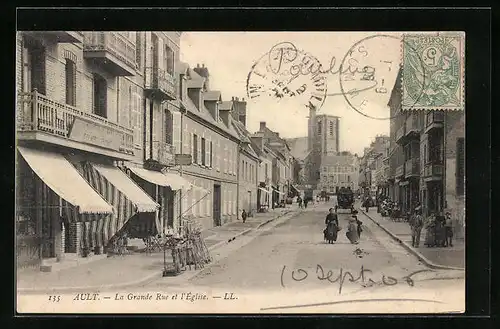 AK Ault, La Grande Rue et l`Eglise