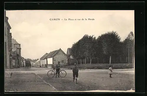 AK Camon, La Place et rue de la Herde