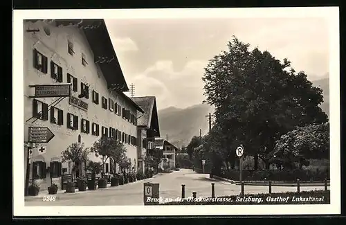 AK Bruck an der Glocknerstrasse, Hotel-Gasthof Lukashansl