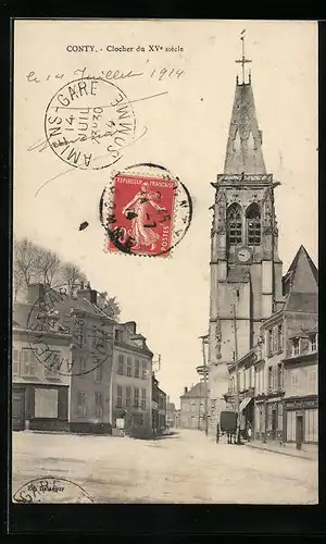 AK Conty, Clocher du XVe siecle