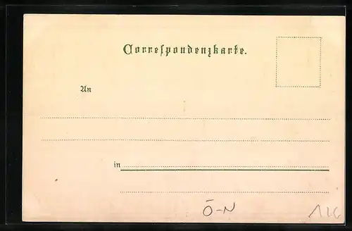 Lithographie Dürnstein a. d. Donau, Gasse im Ort, Blick zur Kirche