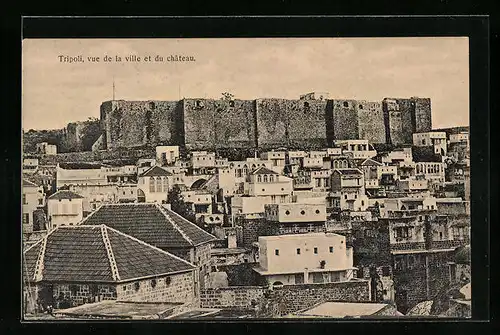 AK Tripoli, vue de la ville et du Chateau
